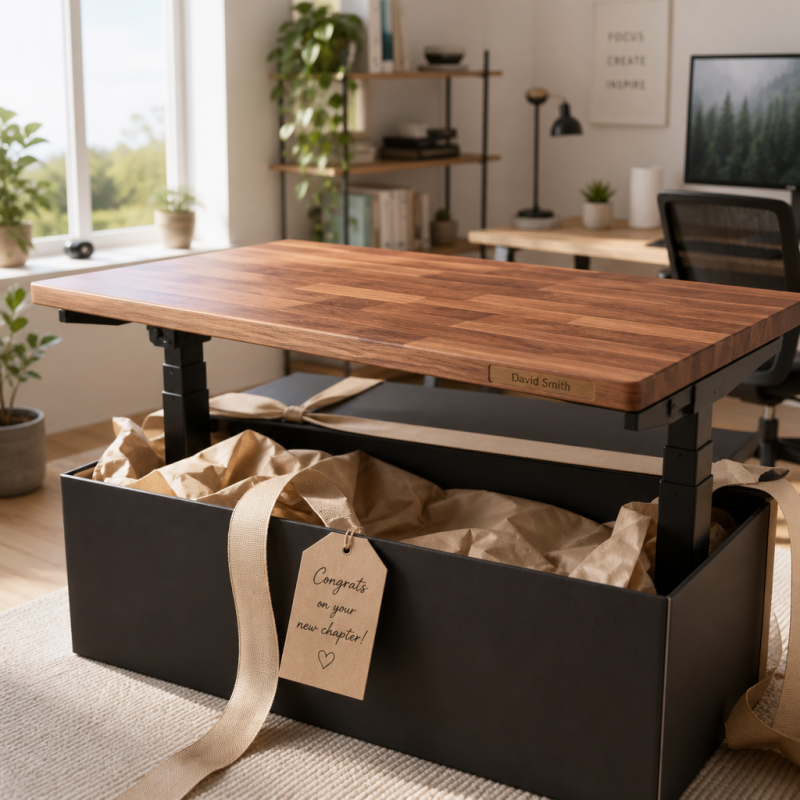 ComfortEdge — personalizovaný dárkový stojací stůl