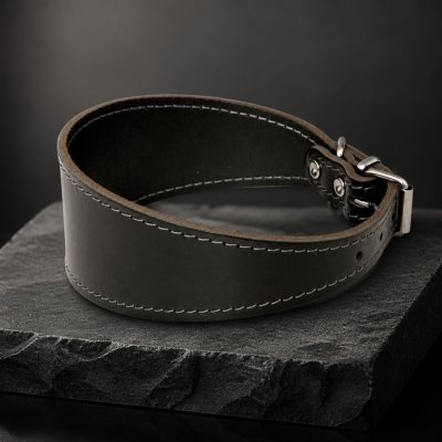 Královský kožený obojek Saluki Prestige Guard 6cm fotka 1002