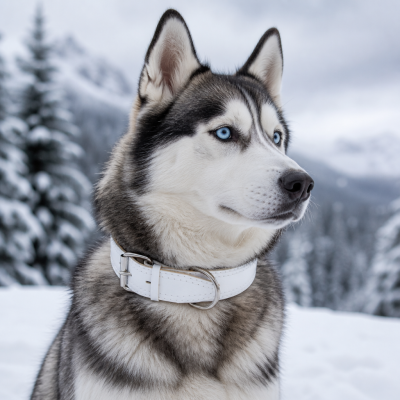 Extrémně Odolný Kožený Obojek pro Husky a Severské Psy TitanShield M fotka 1000