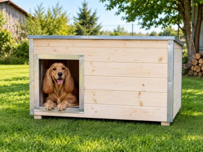 Cocker Comfort L — zateplená bouda pro anglického kokršpaněla fotka 928