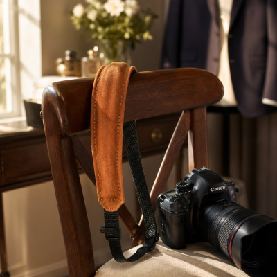 Luxusní svatební kožený popruh ProFi Comfort pro fotografy fotka 1039