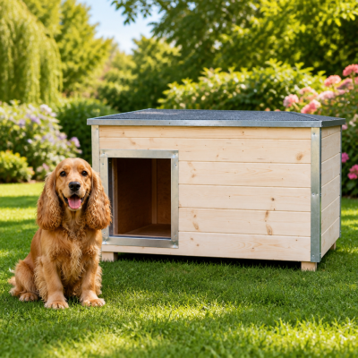 Cocker Comfort L — zateplená bouda pro anglického kokršpaněla fotka 929