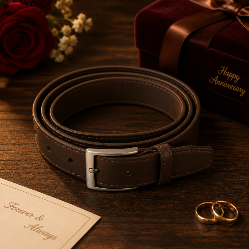 Mistrovský český kožený opasek Gentleman Anniversary Edition