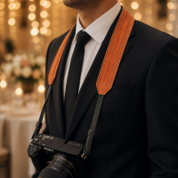 Luxusní svatební popruh na fotoaparát RoyalGrip Velvet Edition