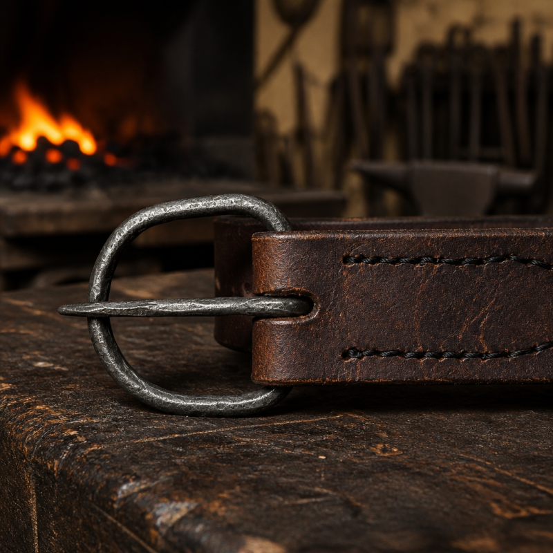 Mistrovská kovaná přezka ForgeMaster pro epické fantasy kostýmy a LARP
