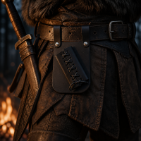 Bojový kožený závěs na meč ShadowBlade Elite