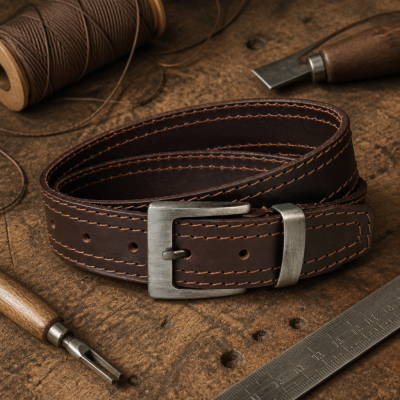 Artisan Western — trvanlivý opasek z hovězí kůže 40 mm fotka 943
