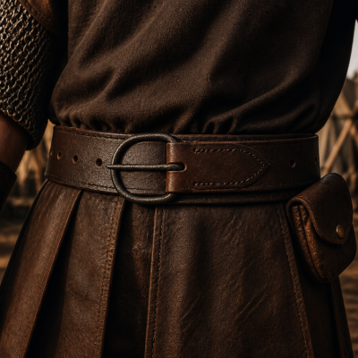 Mistrovská kovaná přezka IronBlade pro LARP a Living History fotka 1045