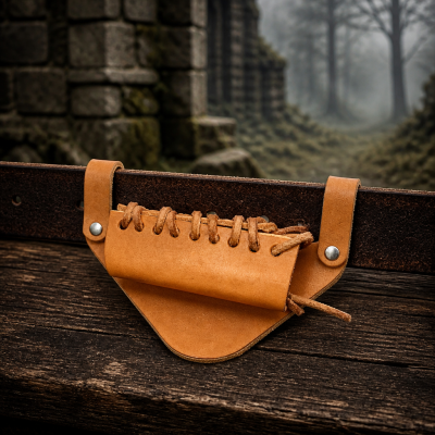 Mistrovský kožený závěs na meč Valhalla Craft fotka 991